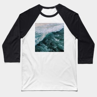 Stormy Ocean Waves Baseball T-Shirt